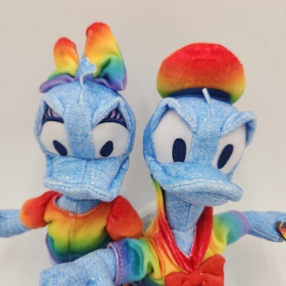 Rainbow Collection Disney Donald & Daisy Duck Plush Toy Set Of 2 Walgreens 2022 - Picture 3 of 6